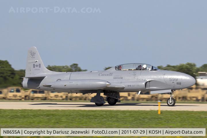 N865SA, 1957 Canadair CT-133 Silver Star 3 C/N T33-599 (133599), Canadair CT-133 Silver Star CN 133599, NX865SA