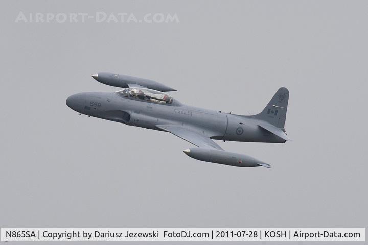 N865SA, 1957 Canadair CT-133 Silver Star 3 C/N T33-599 (133599), Canadair CT-133 Silver Star CN 133599, NX865SA