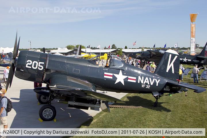 N240CF, 1945 Vought F4U-4 Corsair C/N 9513, Chance Vought F4U-4 Corsair CN 9513, NX240CF