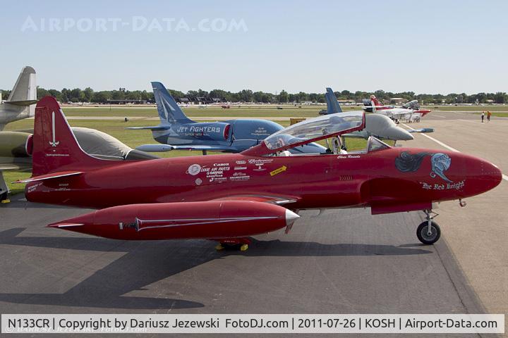 N133CR, 1955 Canadair T-33AN Silver Star 3 C/N T33-98, Canadair T-33-MK3 Silver Star The Red Knight CN 21098, NX133CR