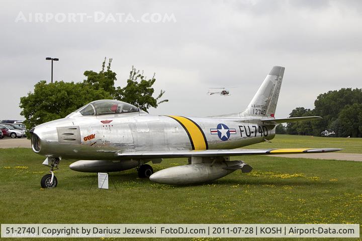 51-2740, 1951 North American F-86E Sabre C/N 172-23, Canadair F-86 MK.5 Sabre painted as 51-2740 Gabby FU-740 CN 1120, N86JR