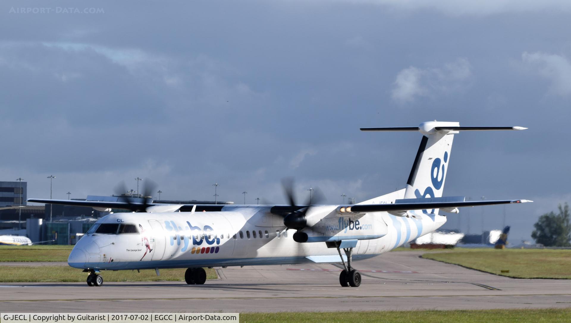 G-JECL, 2005 De Havilland Canada DHC-8-402Q Dash 8 C/N 4114, At Manchester