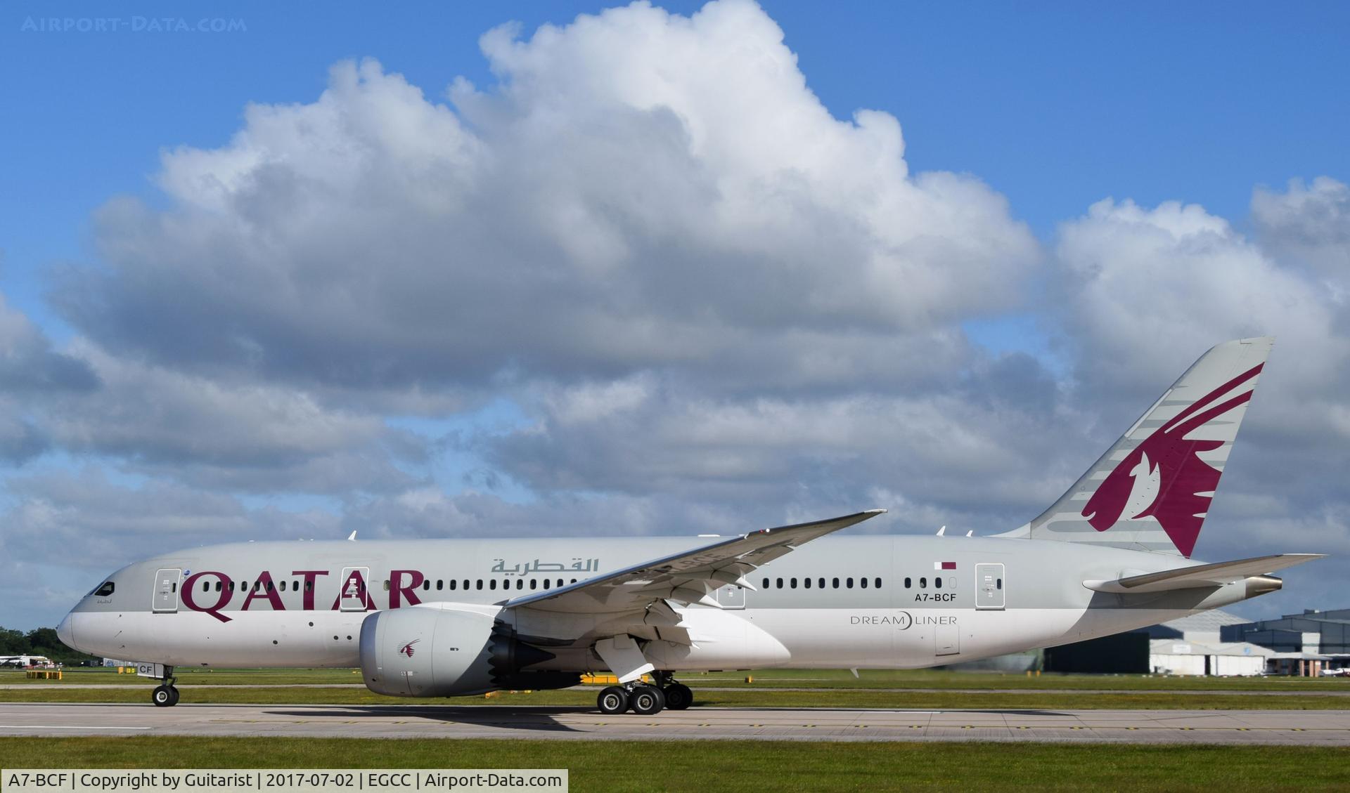 A7-BCF, 2013 Boeing 787-8 Dreamliner C/N 38324, At Manchester