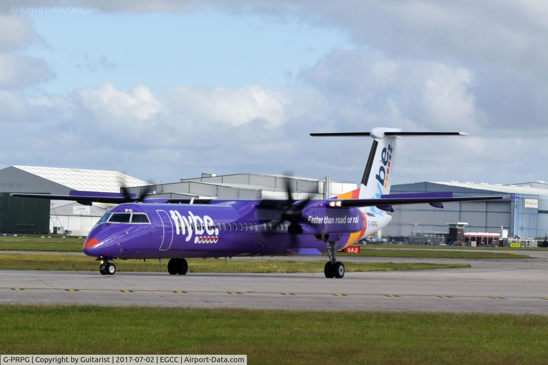 G-PRPG, 2008 Bombardier DHC-8-402 Dash 8 C/N 4191, At Manchester