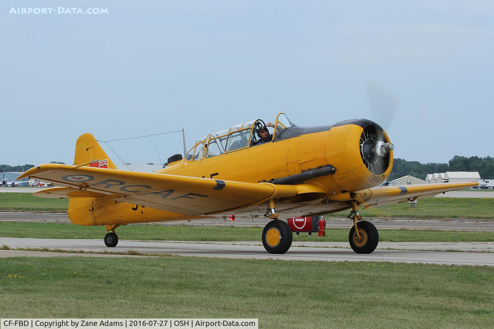 CF-FBD, 1952 Canadian Car & Foundry T-6 Harvard Mk.4 C/N CCF4-98, 2016 EAA AirVenture - Oshkosh, Wisconsin