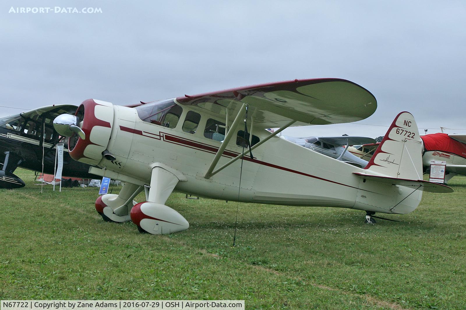 N67722, 1942 Howard Aircraft DGA-15P C/N 560, 2016 EAA AirVenture - Oshkosh, Wisconsin