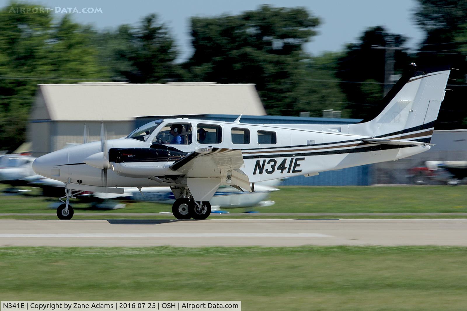 N341E, Raytheon Aircraft Company G58 Baron C/N TH2141, 2016 EAA AirVenture - Oshkosh, Wisconsin