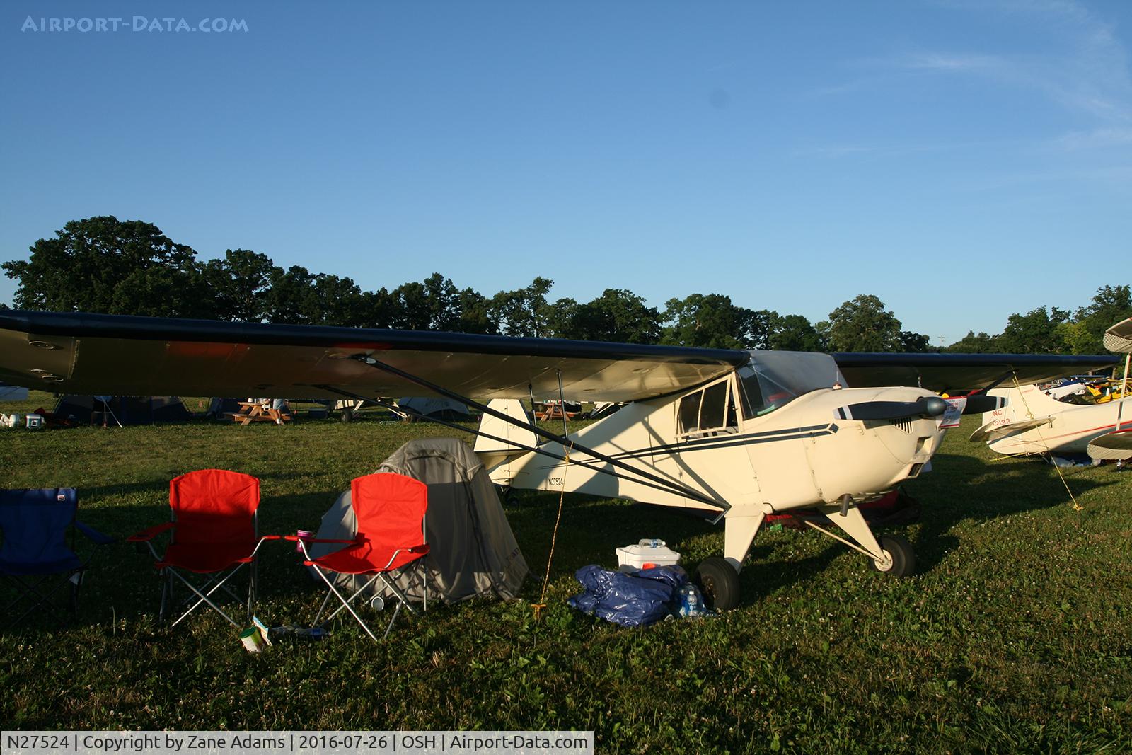N27524, 1940 Taylorcraft BC-65 C/N 2166, 2016 EAA AirVenture - Oshkosh, Wisconsin