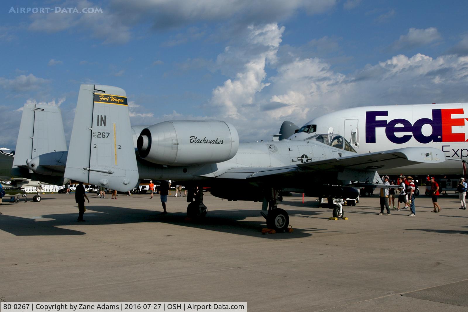 80-0267, 1980 Fairchild Republic A-10C Thunderbolt II C/N A10-0617, 2016 EAA AirVenture - Oshkosh, Wisconsin
