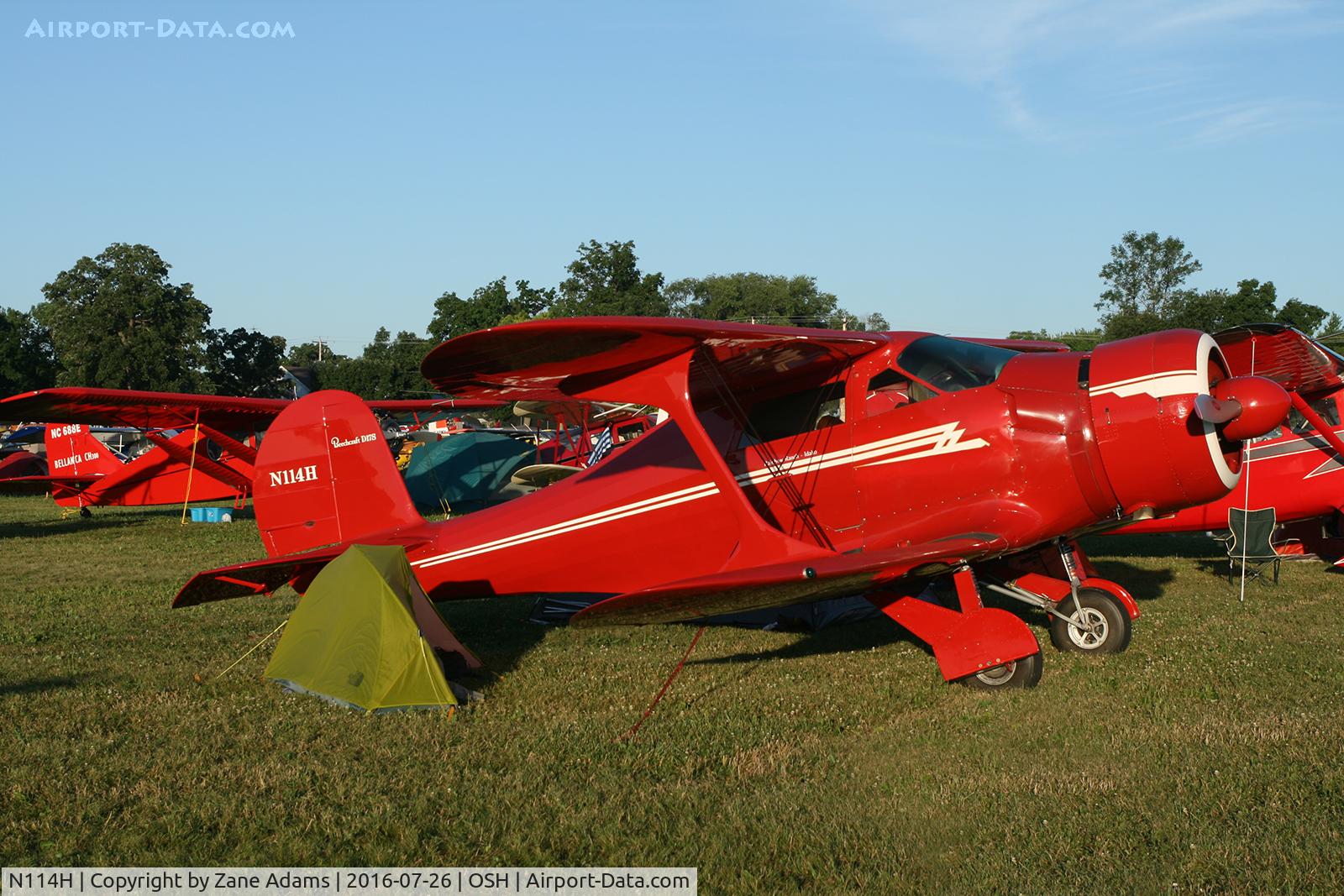 N114H, 1939 Beech D17S Staggerwing C/N 327, 2016 EAA AirVenture - Oshkosh, Wisconsin