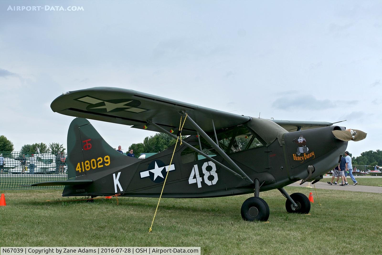 N67039, 1945 Stinson L-5E-1 Sentinel C/N 4318, 2016 EAA AirVenture - Oshkosh, Wisconsin
