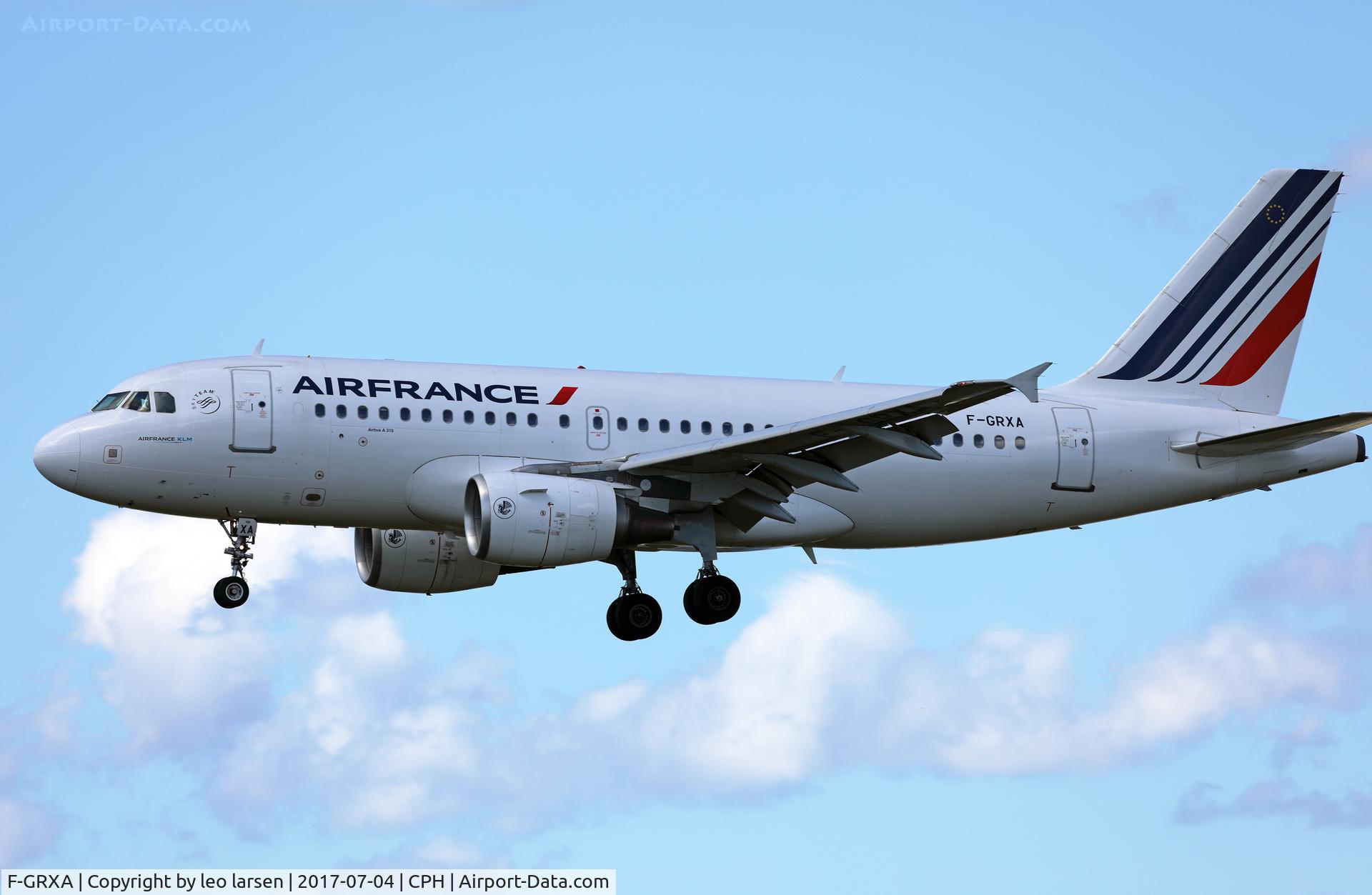 F-GRXA, 2001 Airbus A319-111 C/N 1640, Copenhagen 4.7.2017