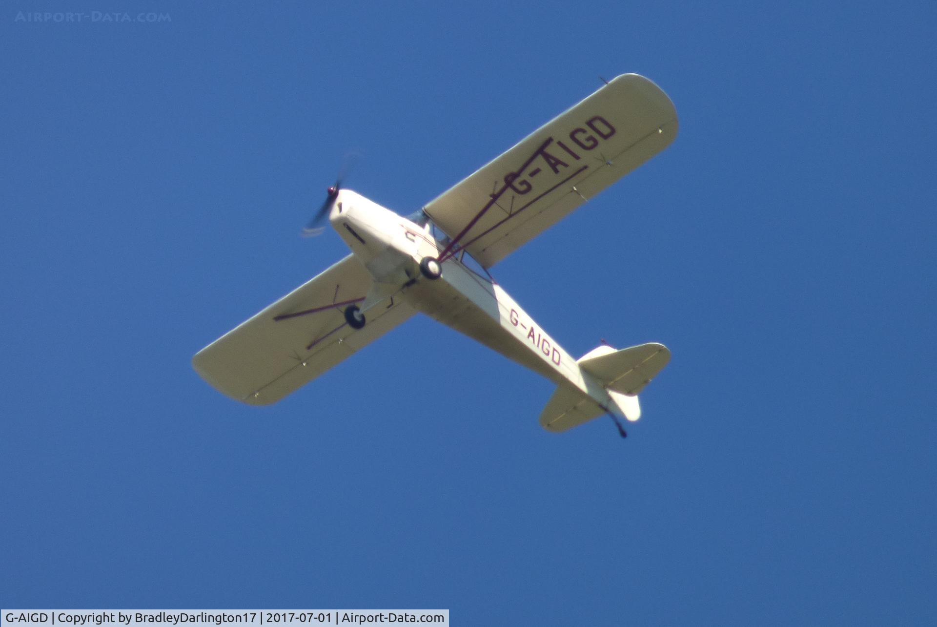 G-AIGD, 1946 Auster J-1 Autocrat C/N 2186, Flight Training Over Plymouth