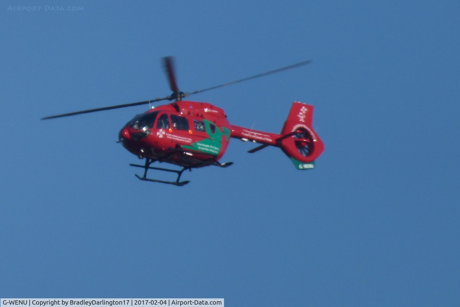 G-WENU, 2016 Airbus Helicopters H-145 (BK-117D-2) C/N 20112, New 2016 Helicopter On Way To Derriford Hospital, 
not the best pic sorry