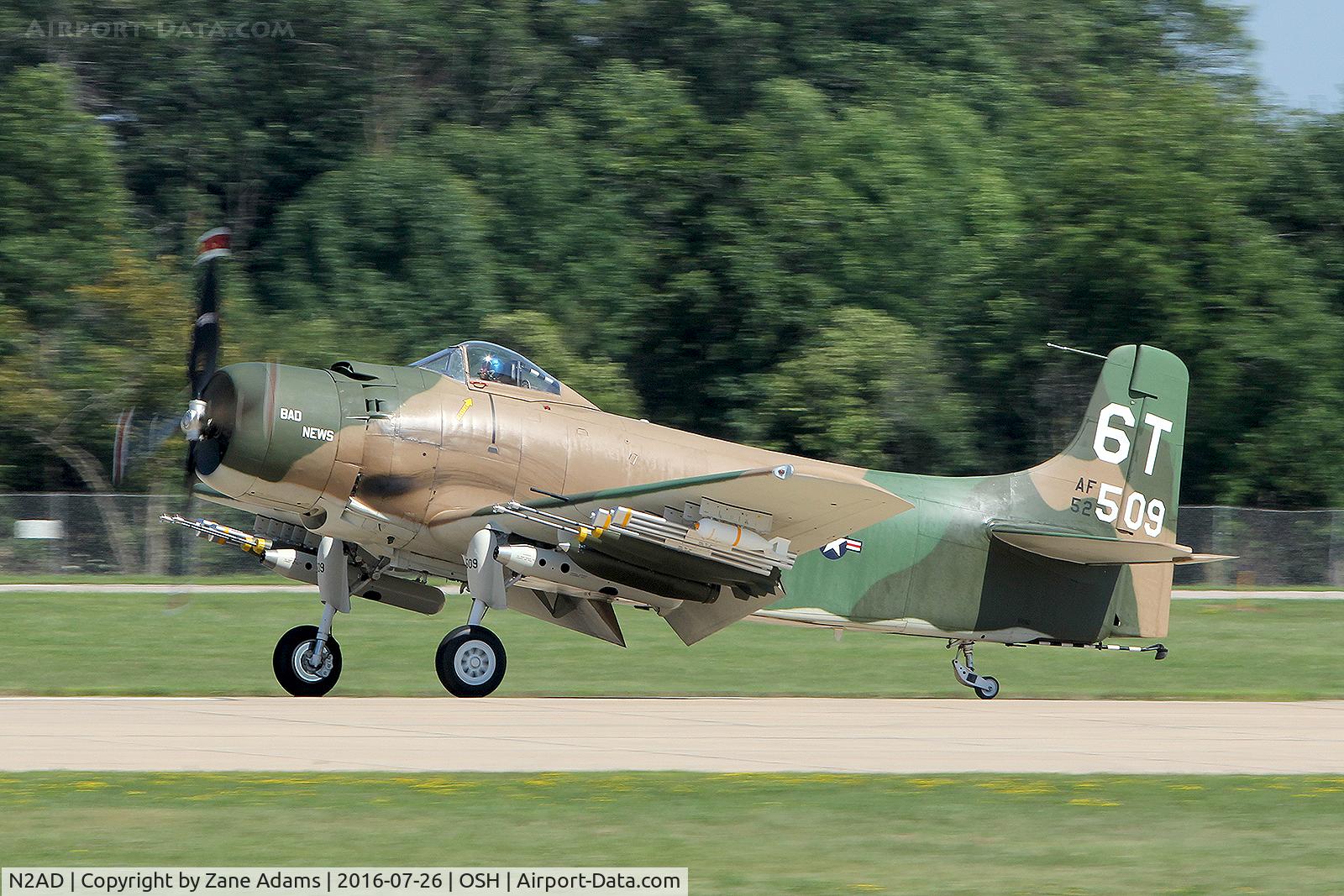 N2AD, 1947 Douglas AD-1 Skyraider C/N 09257/2085, 2016 EAA AirVenture - Oshkosh, Wisconsin