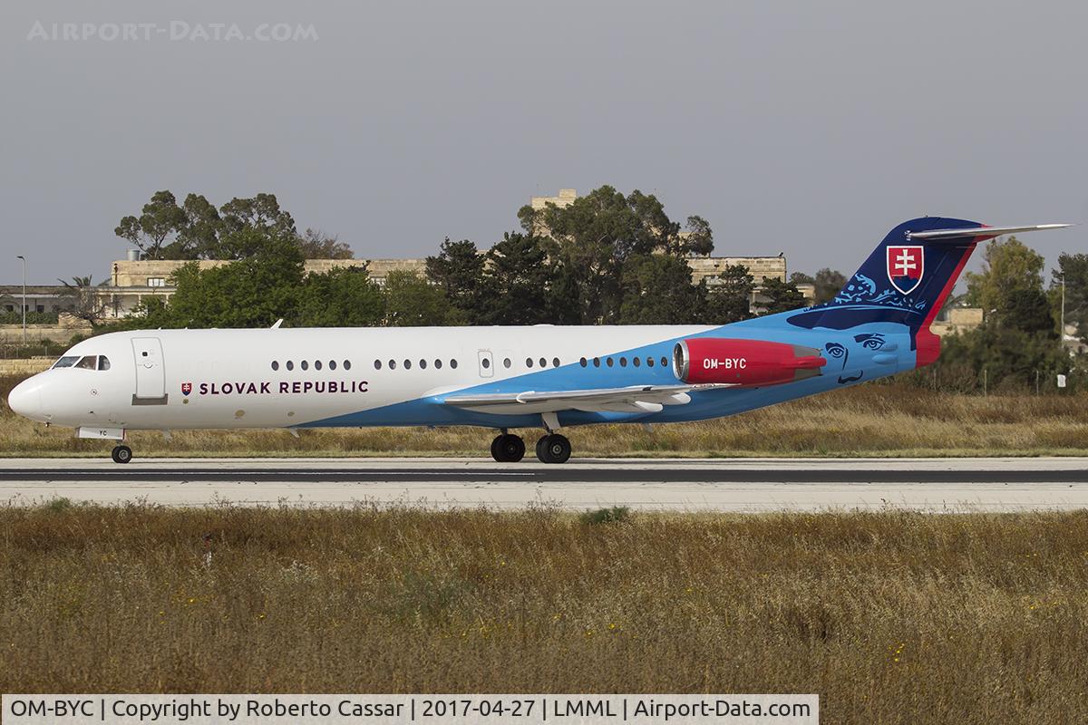 OM-BYC, 1991 Fokker 100 (F-28-0100) C/N 11368, Foxtrot