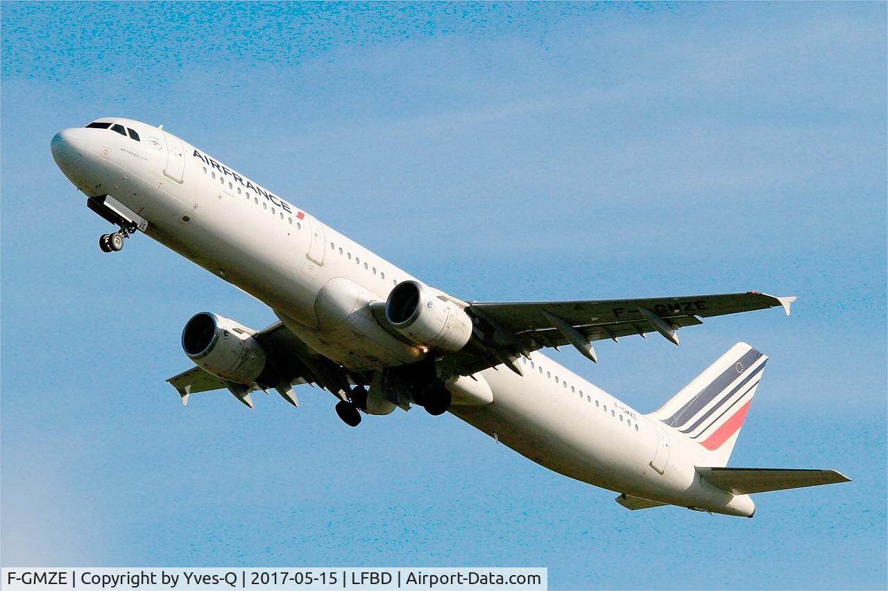 F-GMZE, 1995 Airbus A321-111 C/N 544, Airbus A321-111, Take off rwy 23, Bordeaux-Mérignac airport (LFBD-BOD)