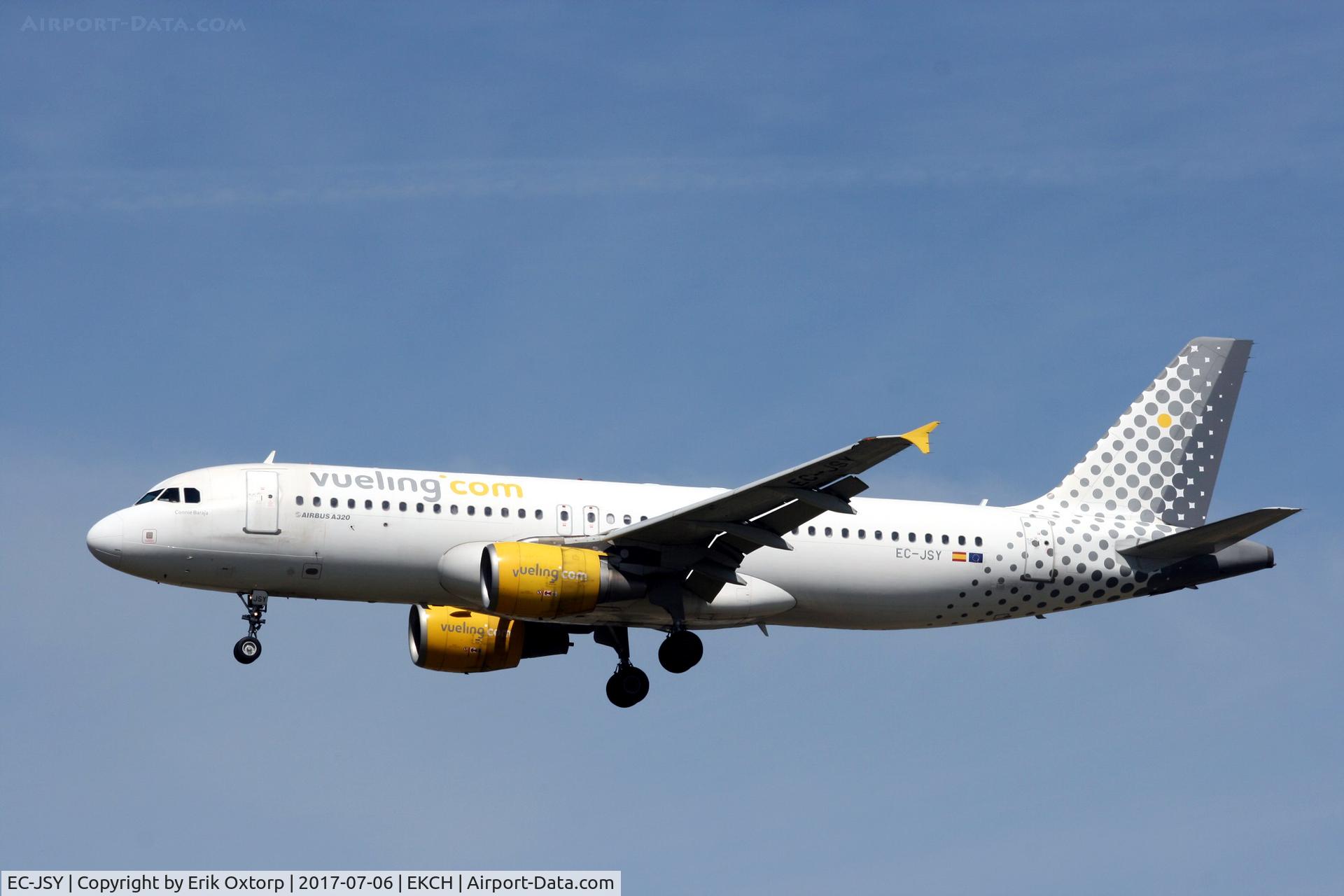 EC-JSY, 2006 Airbus A320-214 C/N 2785, EC-JSY landing rw 22L