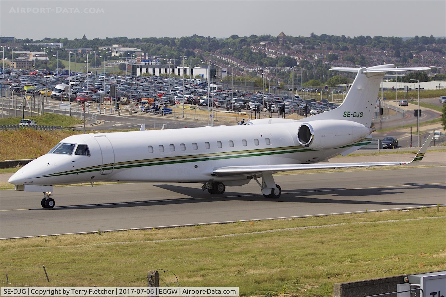 SE-DJG, 2008 Embraer EMB-135BJ Legacy C/N 14501042, At London- Luton airport