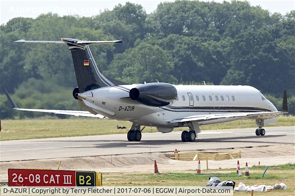 D-AZUR, 2016 Embraer EMB-135BJ Legacy 650 C/N 14501219, At London- Luton airport