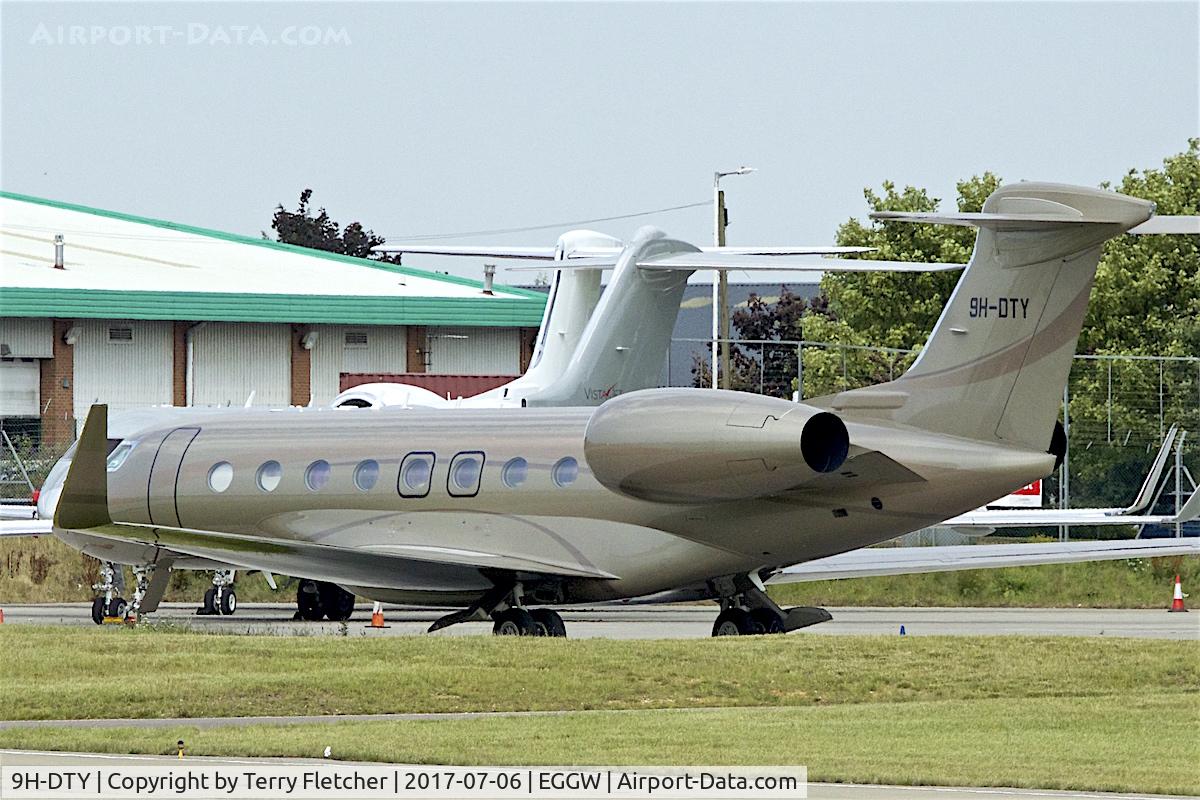 9H-DTY, 2015 Gulfstream Aerospace G650 (G-VI) C/N 6146, At London Luton