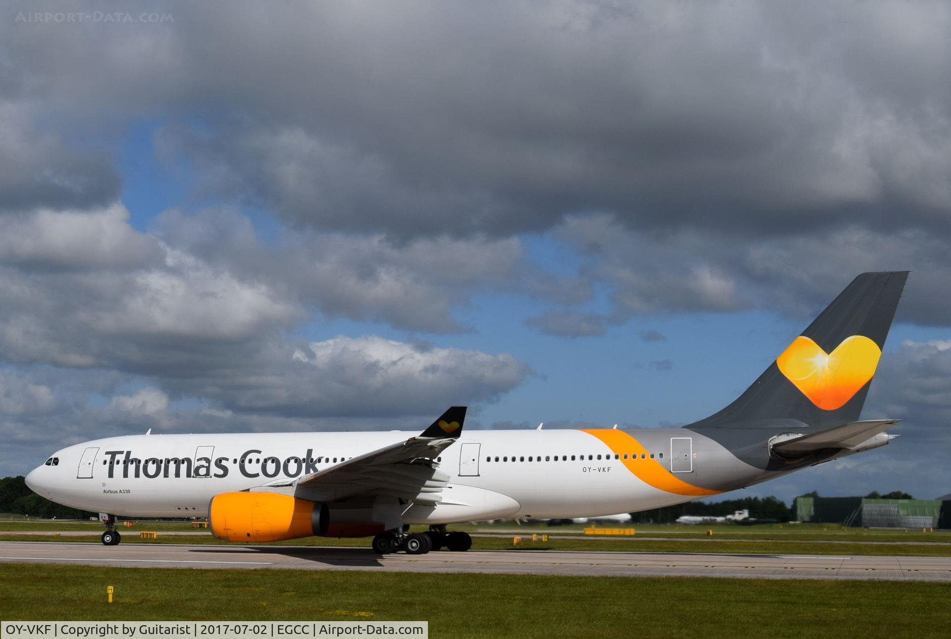 OY-VKF, 1999 Airbus A330-243 C/N 309, At Manchester