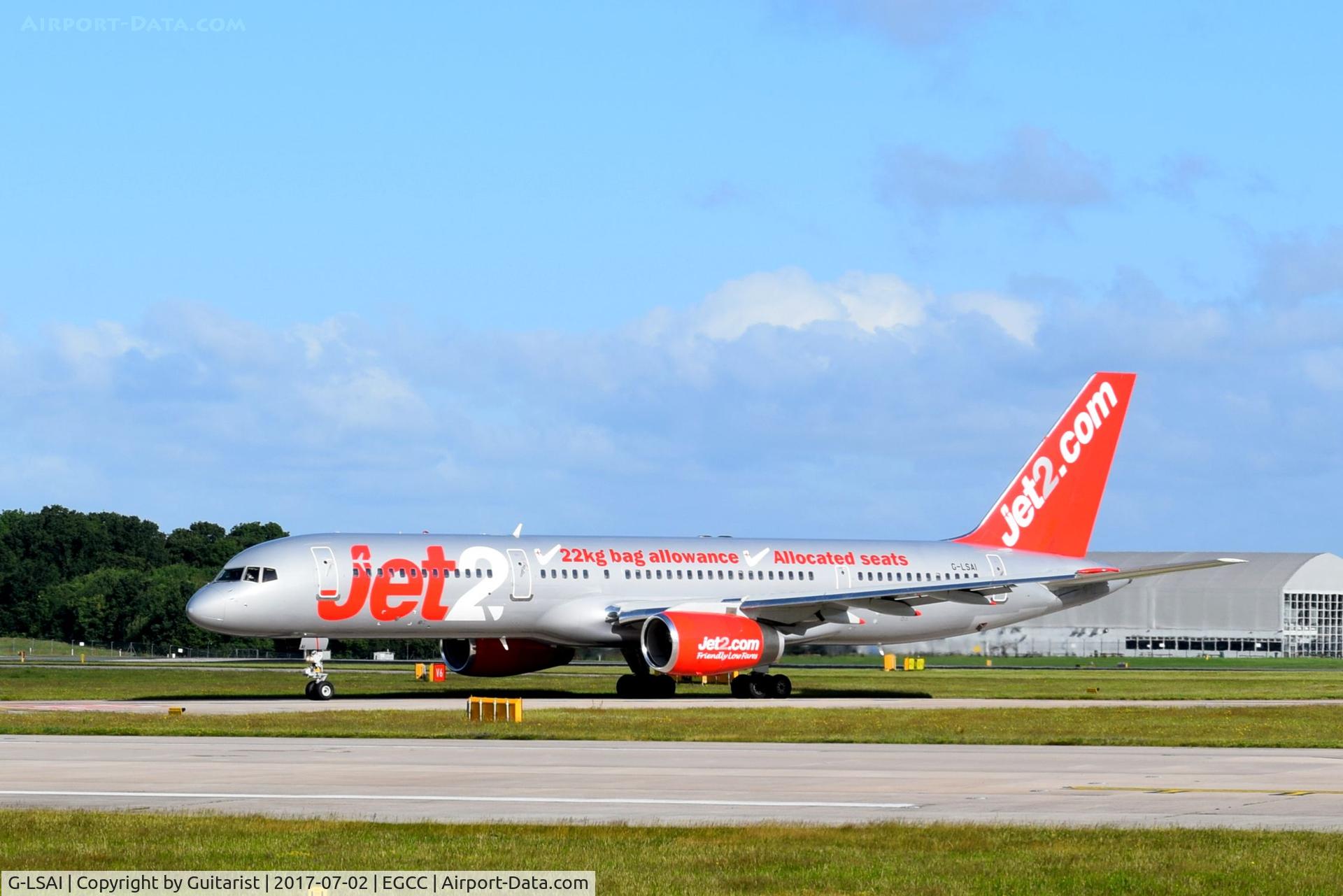 G-LSAI, 1987 Boeing 757-21B C/N 24016, At Manchester