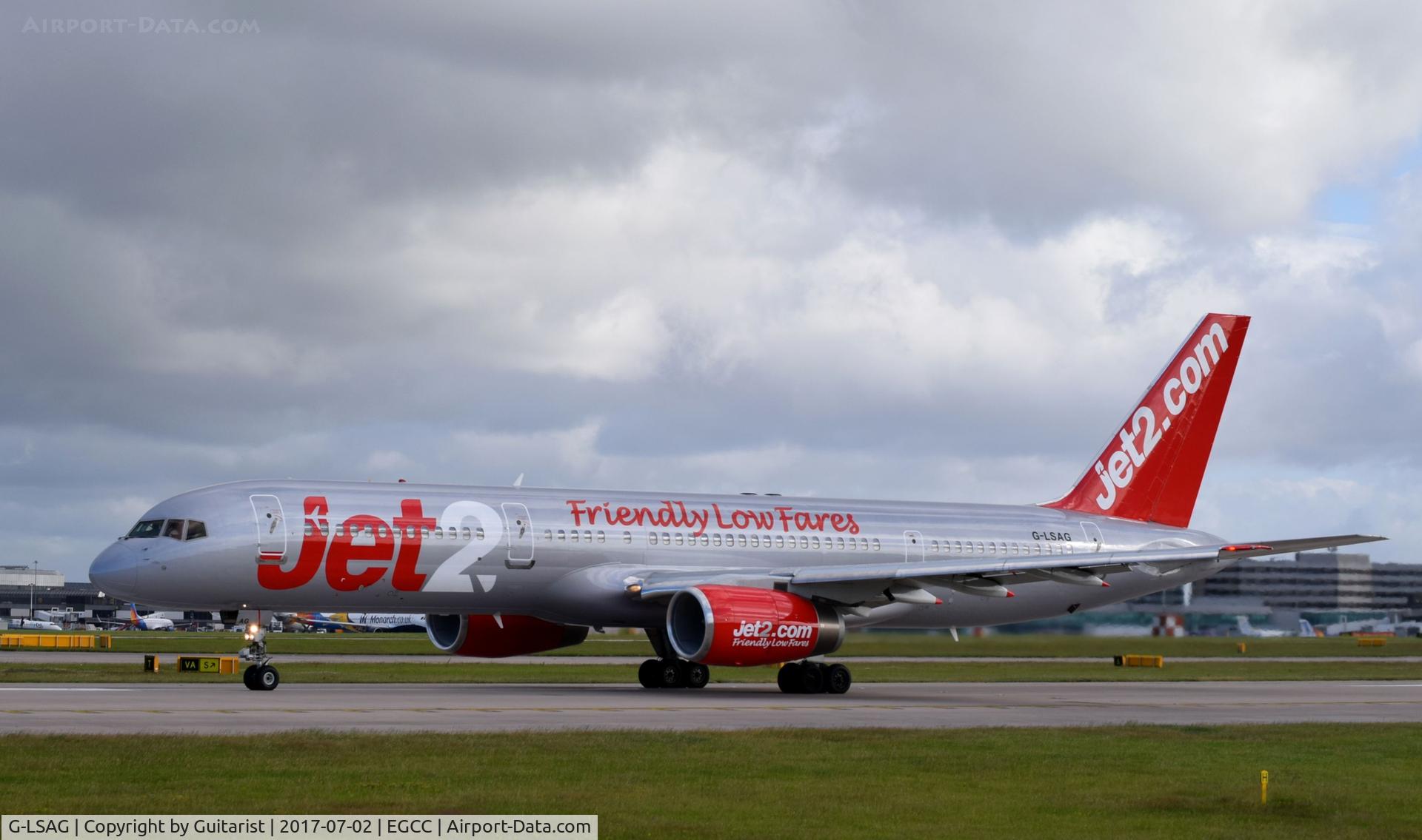 G-LSAG, 1987 Boeing 757-21B C/N 24014, At Manchester