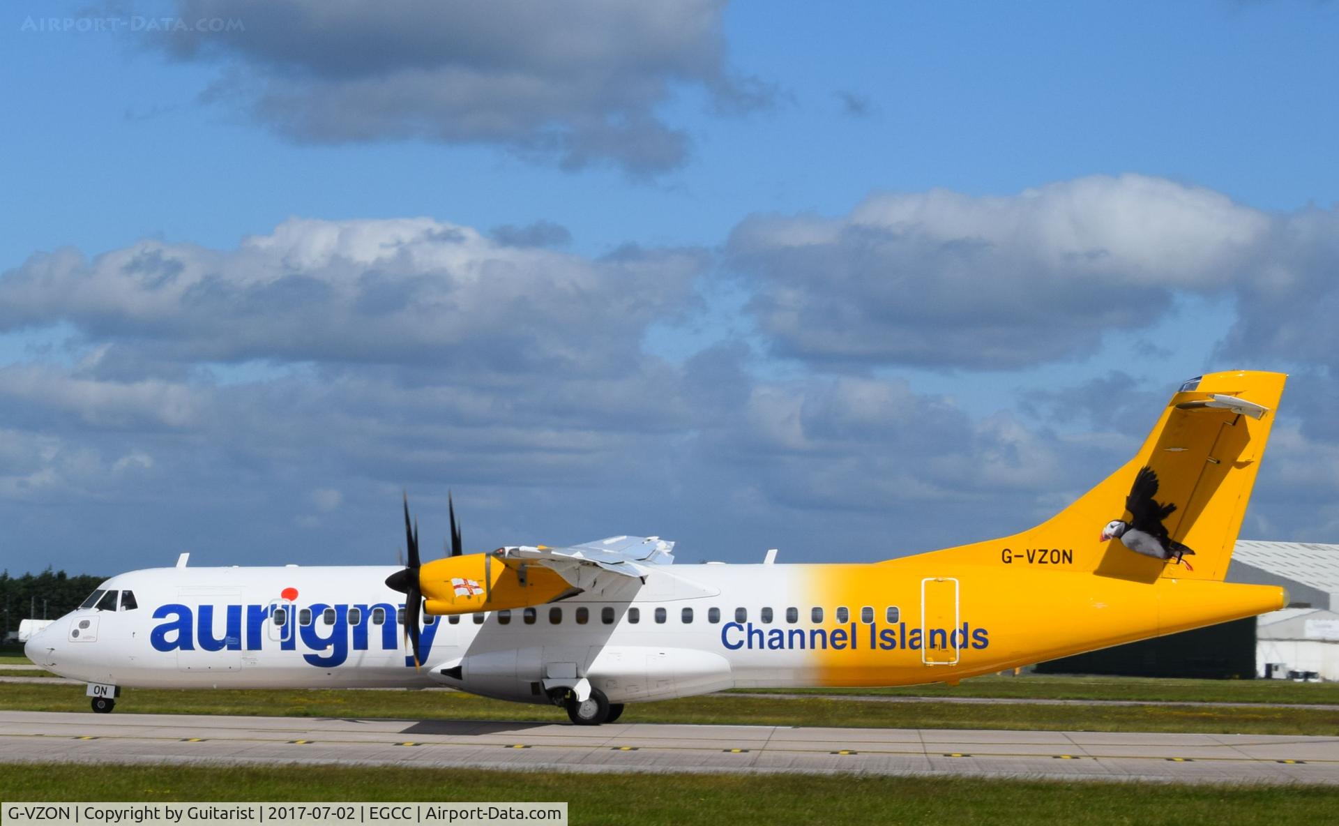 G-VZON, 2009 ATR 72-212A C/N 853, At Manchester