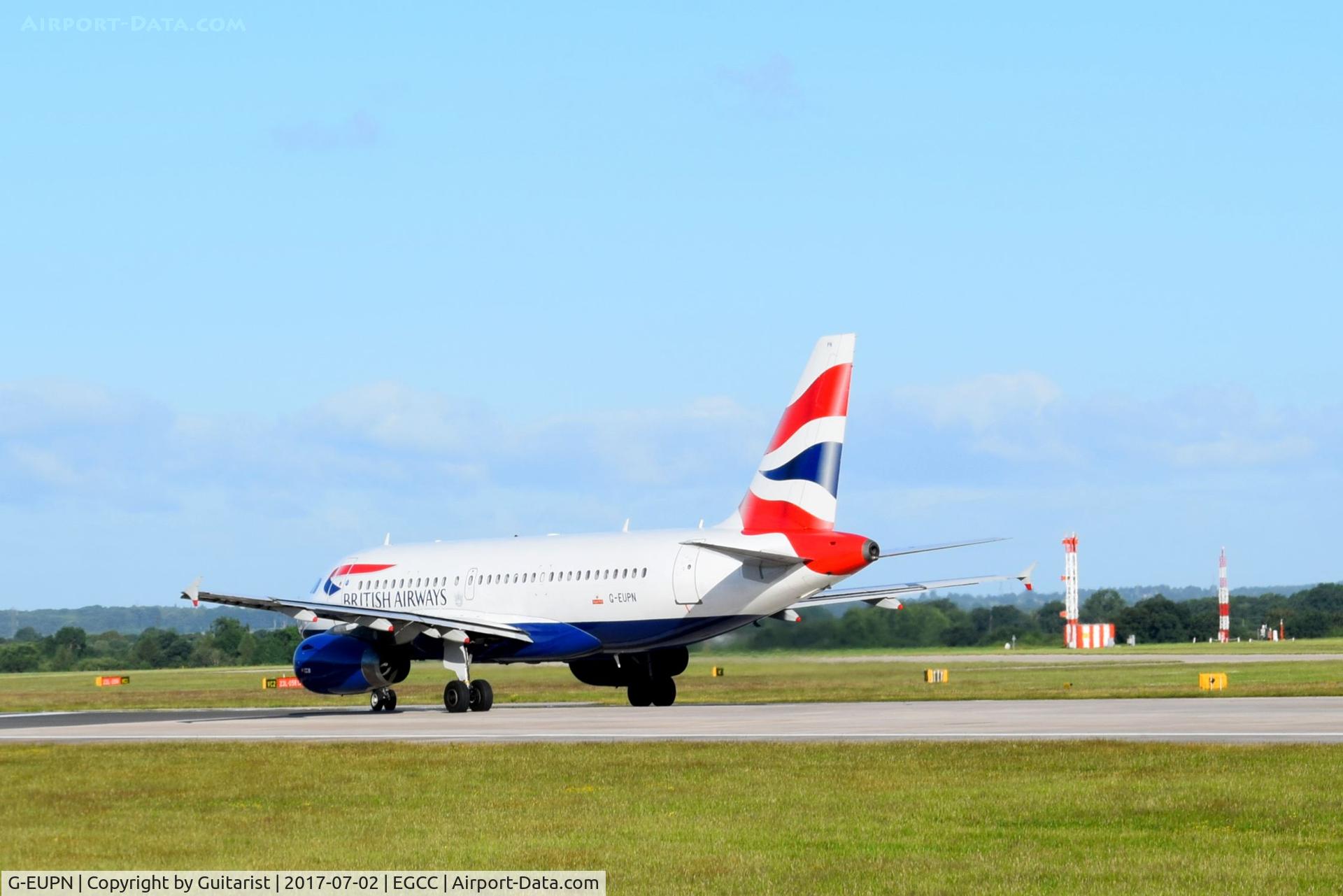 G-EUPN, 2000 Airbus A319-131 C/N 1261, At Manchester