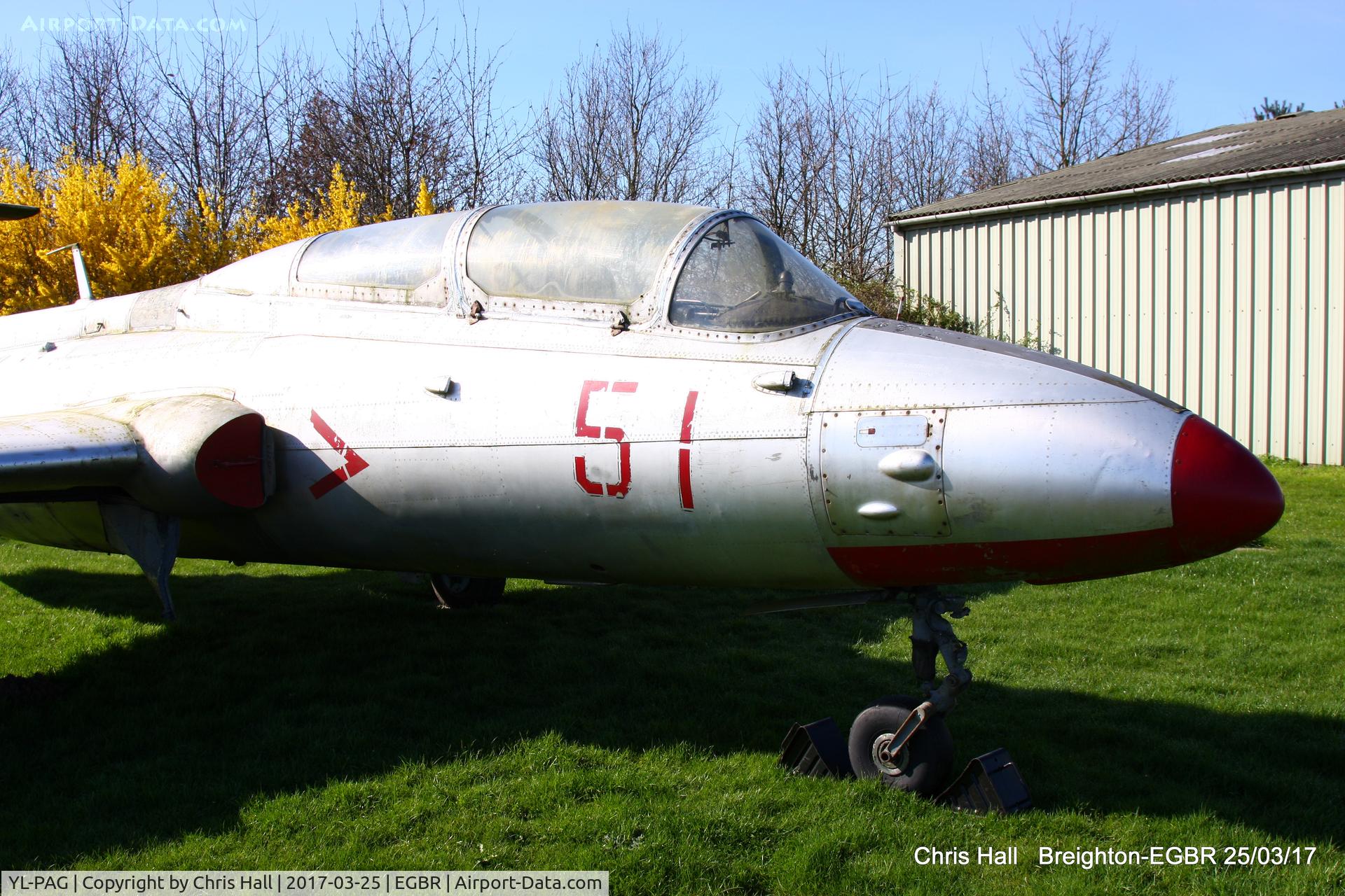 YL-PAG, Aero L-29 Delfin C/N 491273, at Breighton