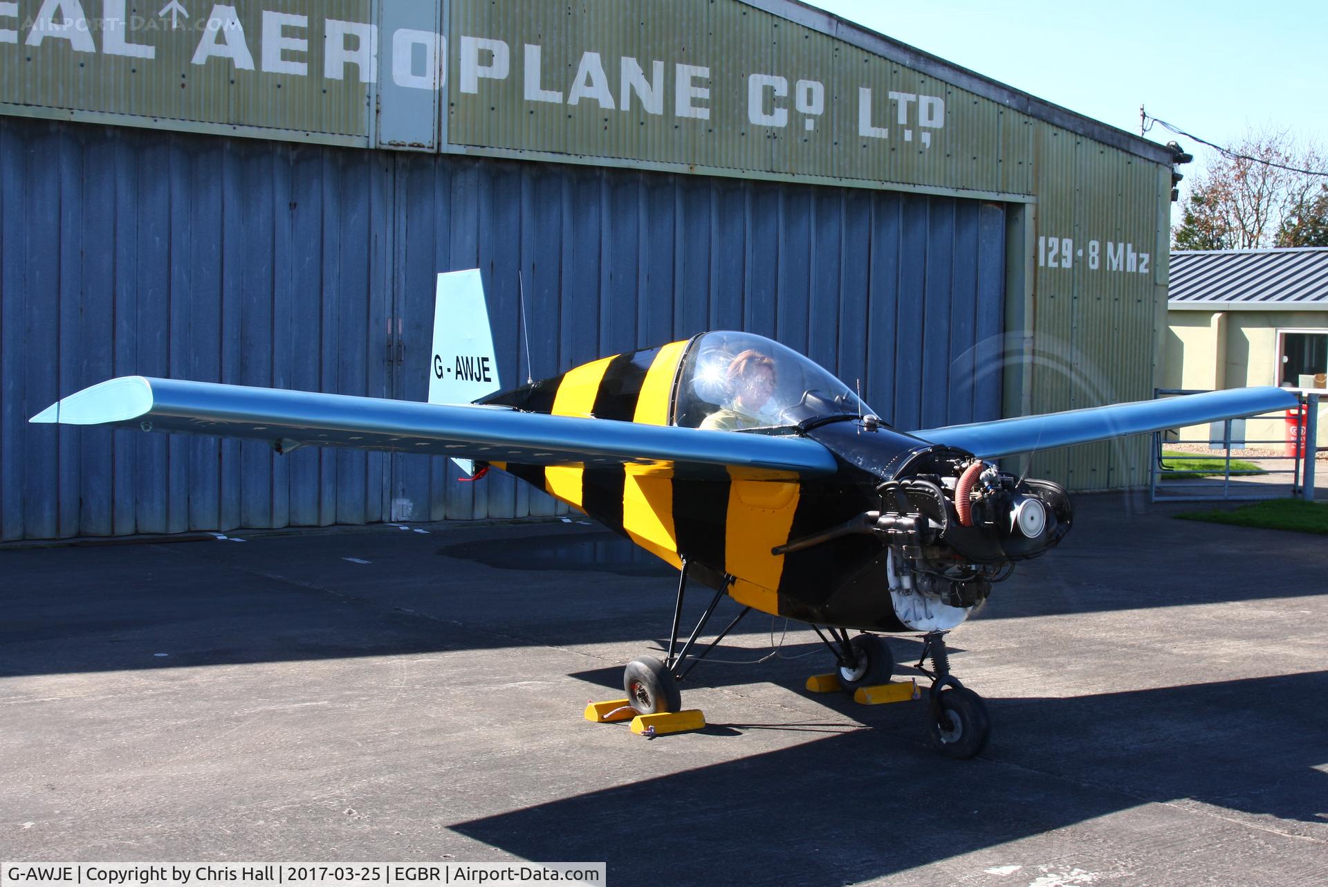 G-AWJE, 1968 Tipsy T-66 Nipper Mk 3 C/N S121, at Breighton