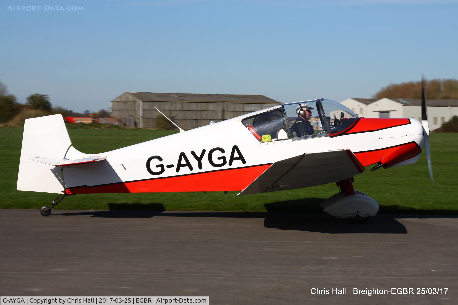 G-AYGA, 1956 SAN Jodel D-117 C/N 436, at Breighton