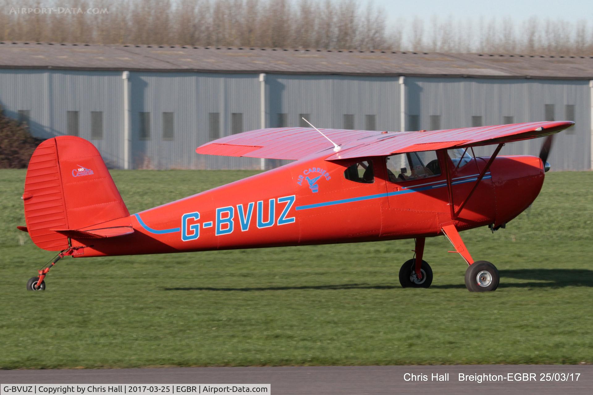 G-BVUZ, 1946 Cessna 120 C/N 11334, at Breighton