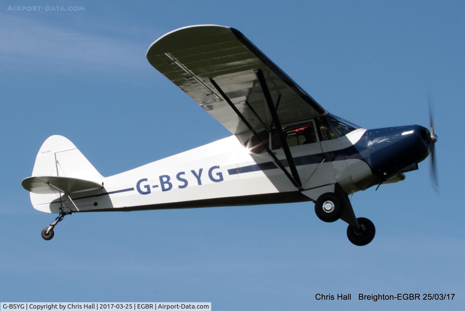 G-BSYG, 1947 Piper PA-12 Super Cruiser C/N 12-2106, at Breighton