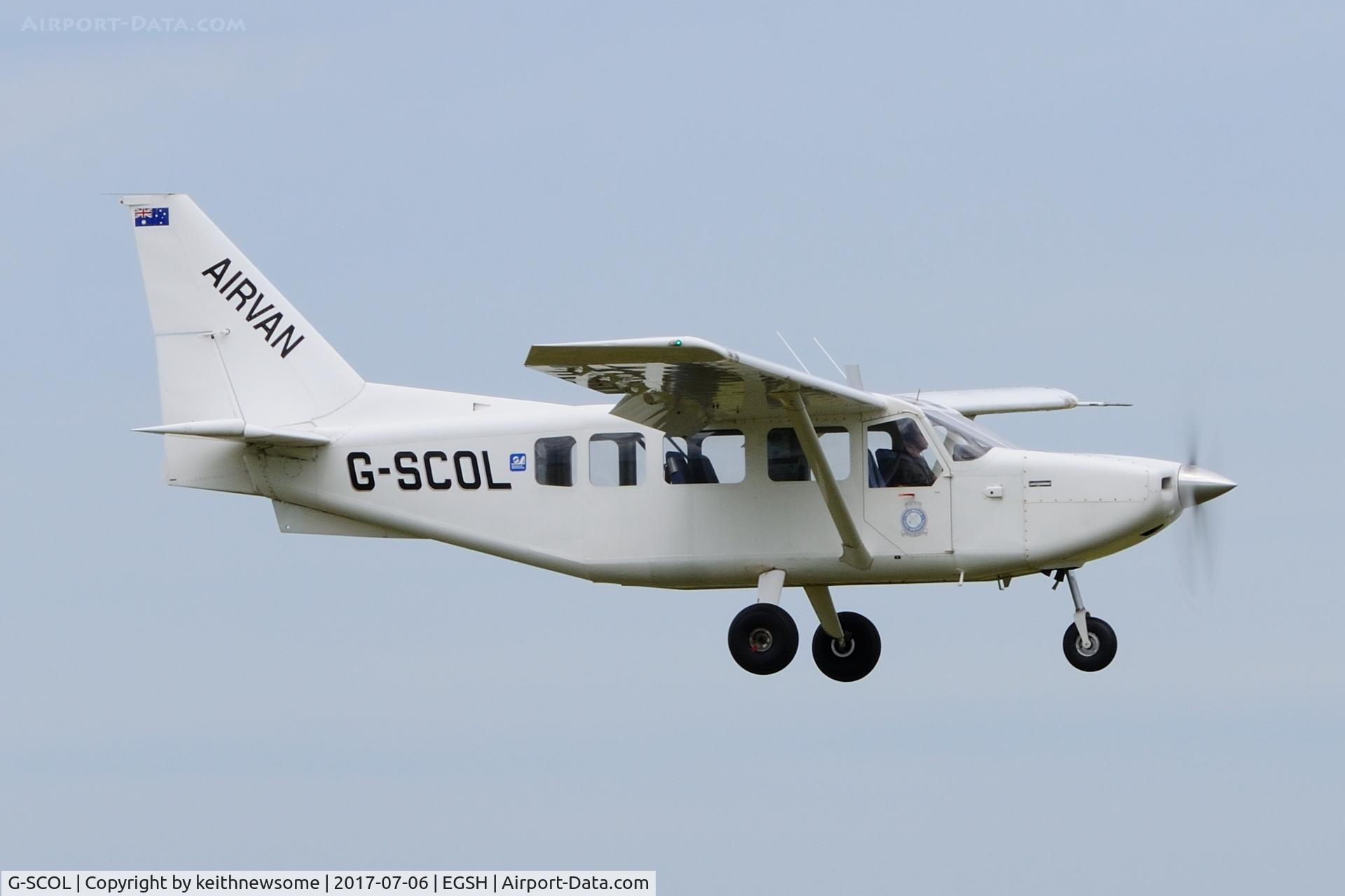 G-SCOL, 2006 Gippsland GA-8 Airvan C/N GA8-05-088, Very nice visitor.