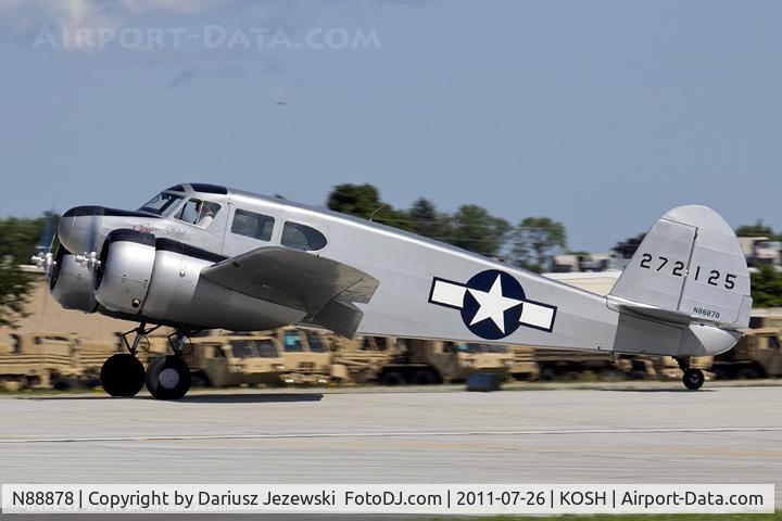 N88878, 1943 Cessna UC-78C (T-50) Bobcat C/N 4121, Cessna T-50 Bobcat Class of '43 CN 4121, N88878