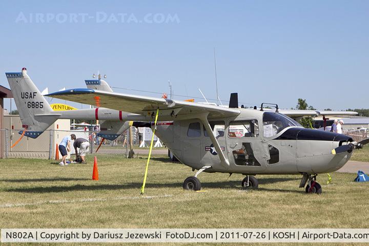 N802A, 1968 Cessna O-2A (M337B) Super Skymaster Super Skymaster C/N 337M-0174, Cessna 337B (O-2A Skymaster) CN 337M0174 - Robert Shafer, N802A