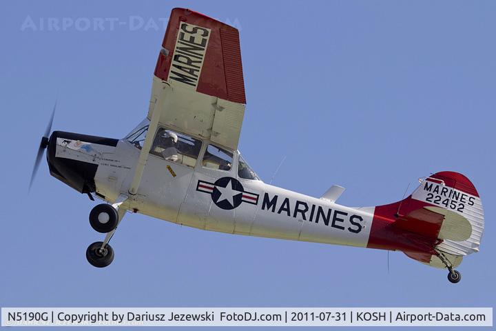 N5190G, 1951 Cessna 305A C/N 22452, Cessna 305A L-19A Bird Dog CN 22452, N5190G