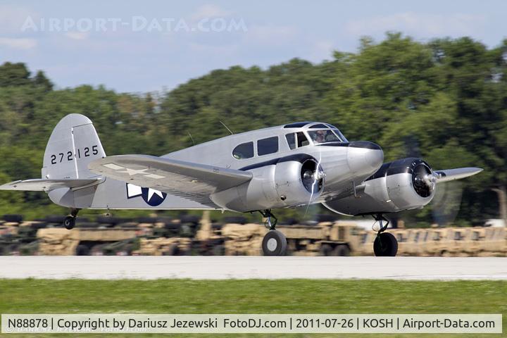 N88878, 1943 Cessna UC-78C (T-50) Bobcat C/N 4121, Cessna T-50 Bobcat Class of '43 CN 4121, N88878