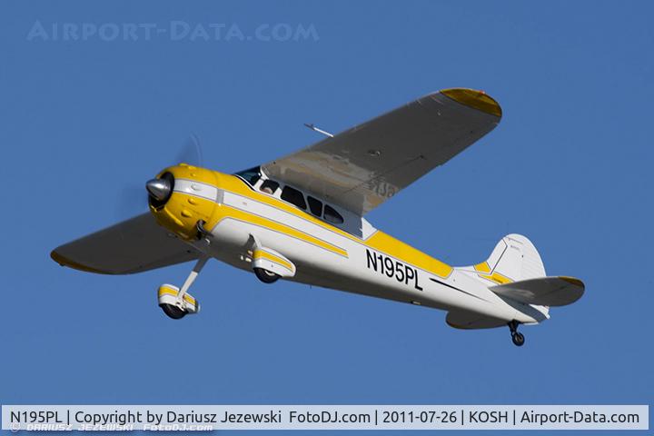 N195PL, 1948 Cessna 190 C/N 7262, Cessna 195 Businessliner CN 7262, N195PL