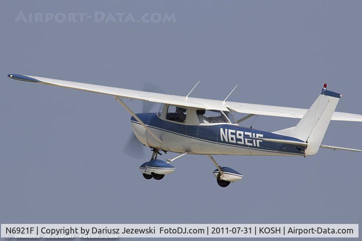 N6921F, 1966 Cessna 150F C/N 15063521, Cessna 150F CN 15063521, N6921F