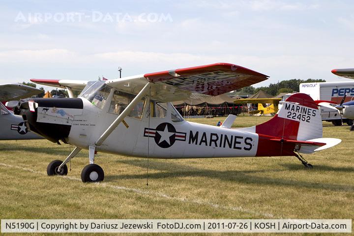N5190G, 1951 Cessna 305A C/N 22452, Cessna 305A CN 22452, N5190G