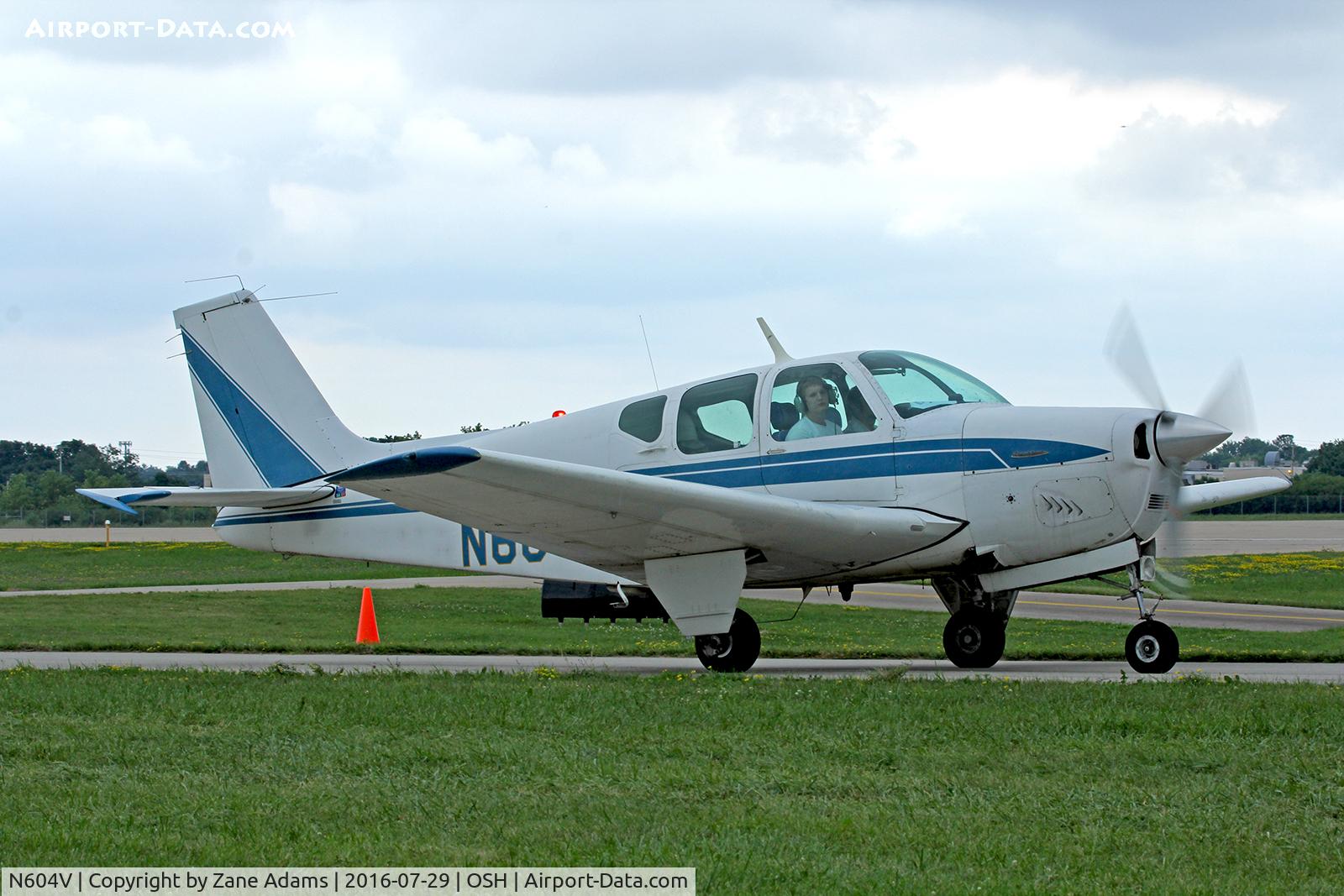 N604V, 1960 Beech 35-33 Debonair C/N CD-124, 2016 EAA AirVenture - Oshkosh, Wisconsin