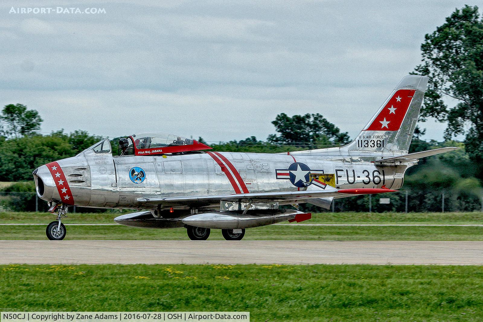 N50CJ, Canadair CL-13B Sabre 6 C/N 1490, 2016 EAA AirVenture - Oshkosh, Wisconsin