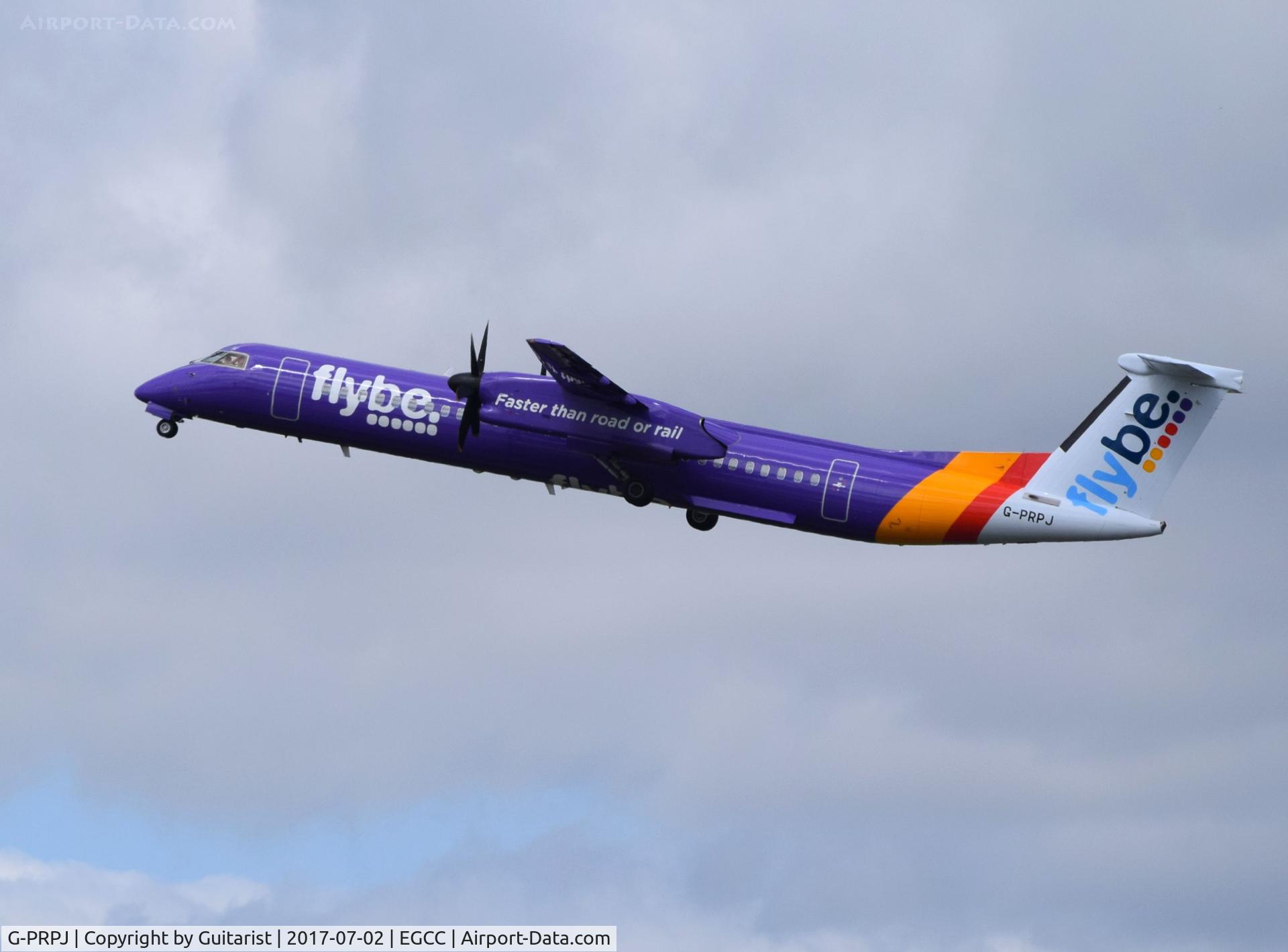 G-PRPJ, 2008 De Havilland Canada DHC-8-402 Dash 8 C/N 4202, At Manchester