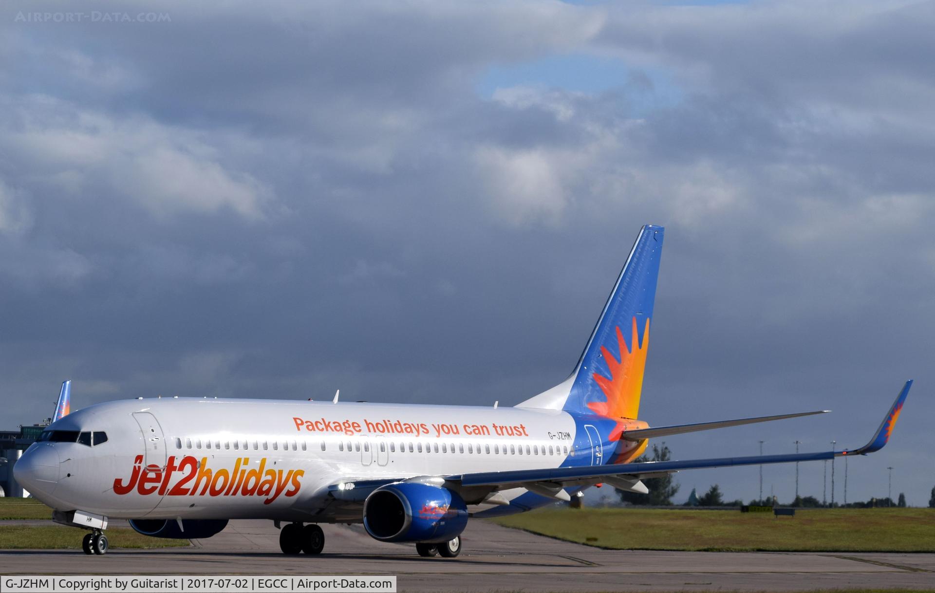 G-JZHM, 2016 Boeing 737-8MG C/N 63570, At Manchester