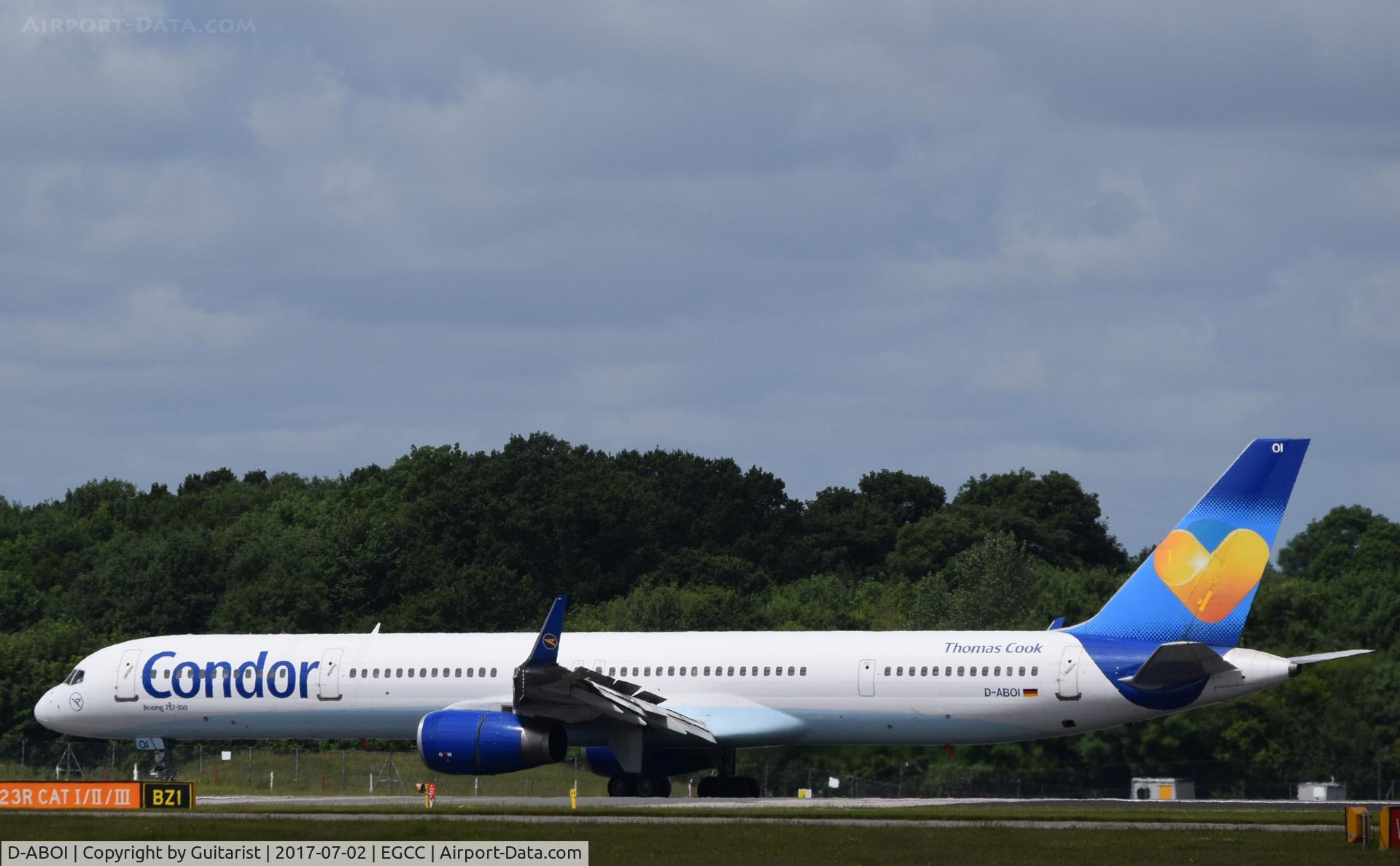 D-ABOI, 2000 Boeing 757-330 C/N 29018, At Manchester