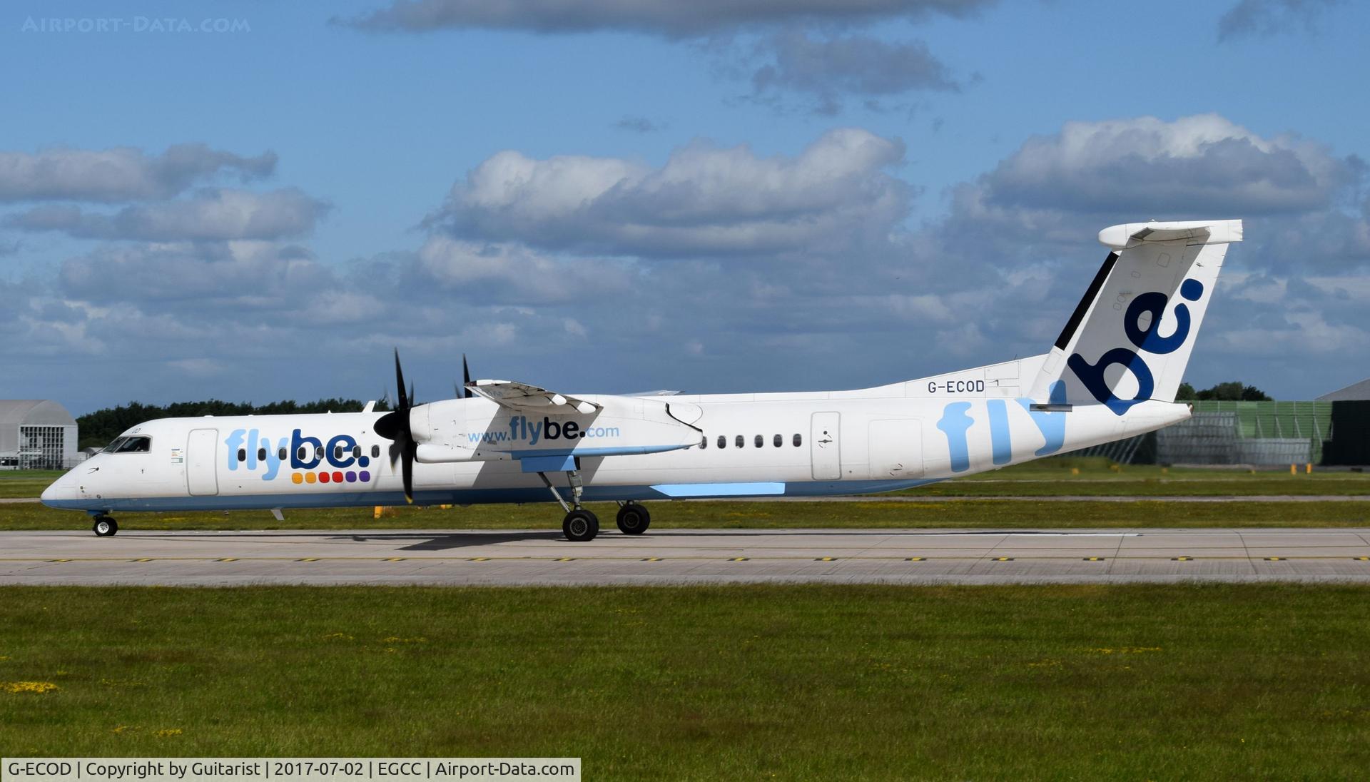 G-ECOD, 2008 De Havilland Canada DHC-8-402Q Dash 8 C/N 4206, At Manchester