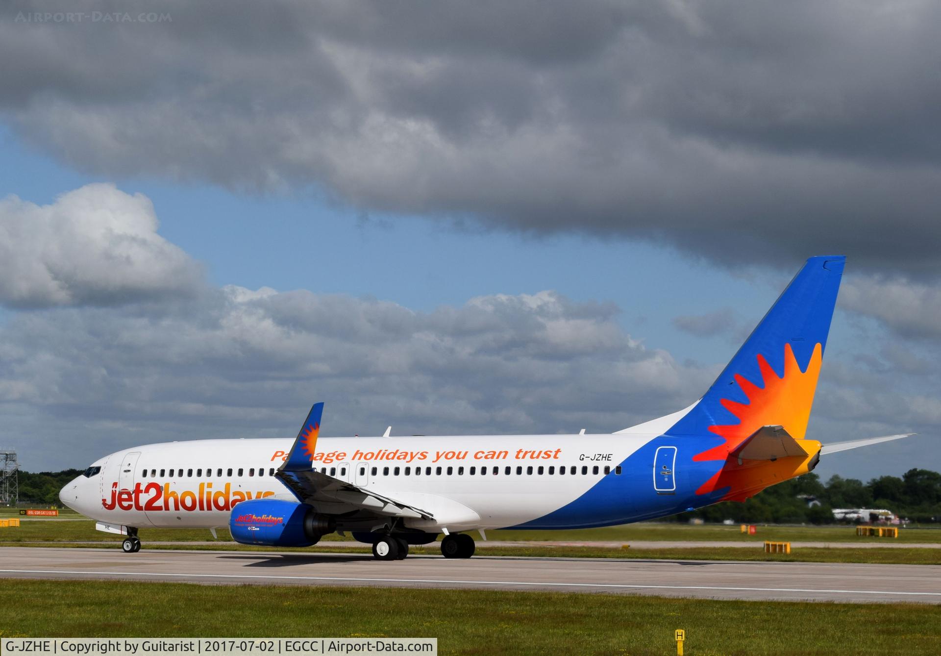 G-JZHE, 2000 Boeing 737-8K2 C/N 30390, At Manchester